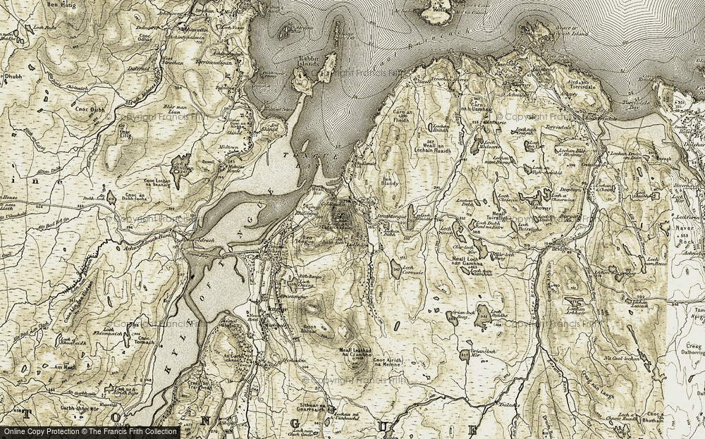 Old Map of Coldbackie, 1910-1912 in 1910-1912