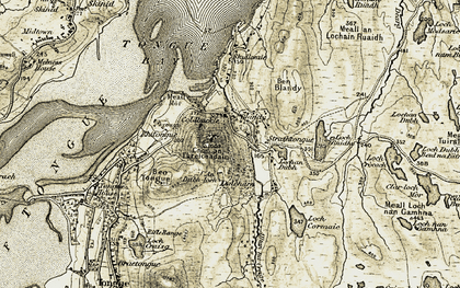 Old map of Coldbackie in 1910-1912