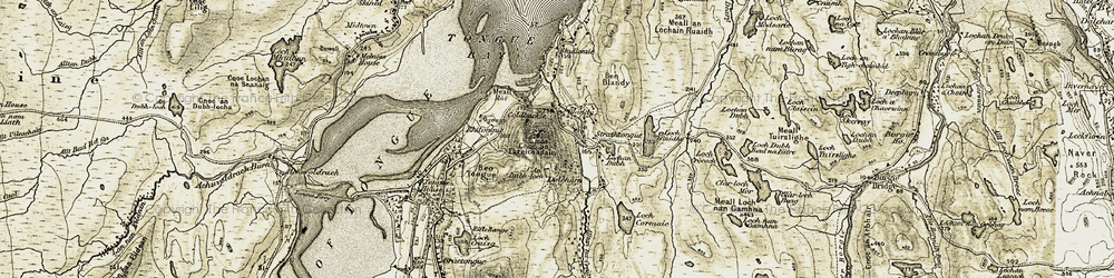 Old map of Coldbackie in 1910-1912