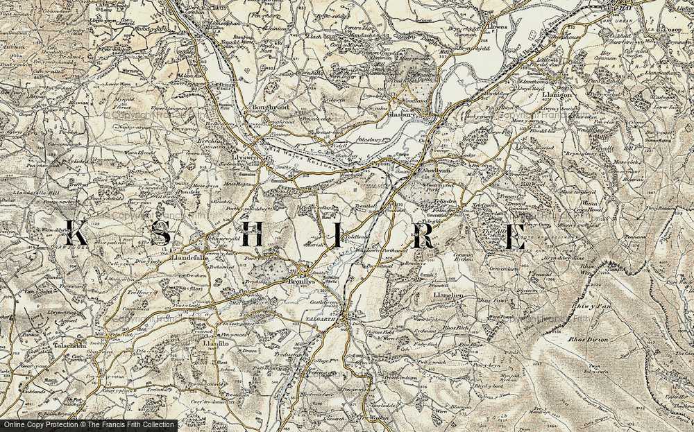 Old Map of Coldbrook, 1900-1902 in 1900-1902