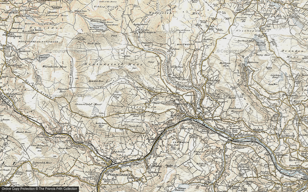 Old Map of Colden, 1903 in 1903
