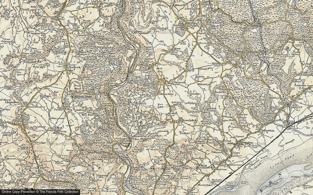 Old Map of Coldharbour, 1899-1900 in 1899-1900