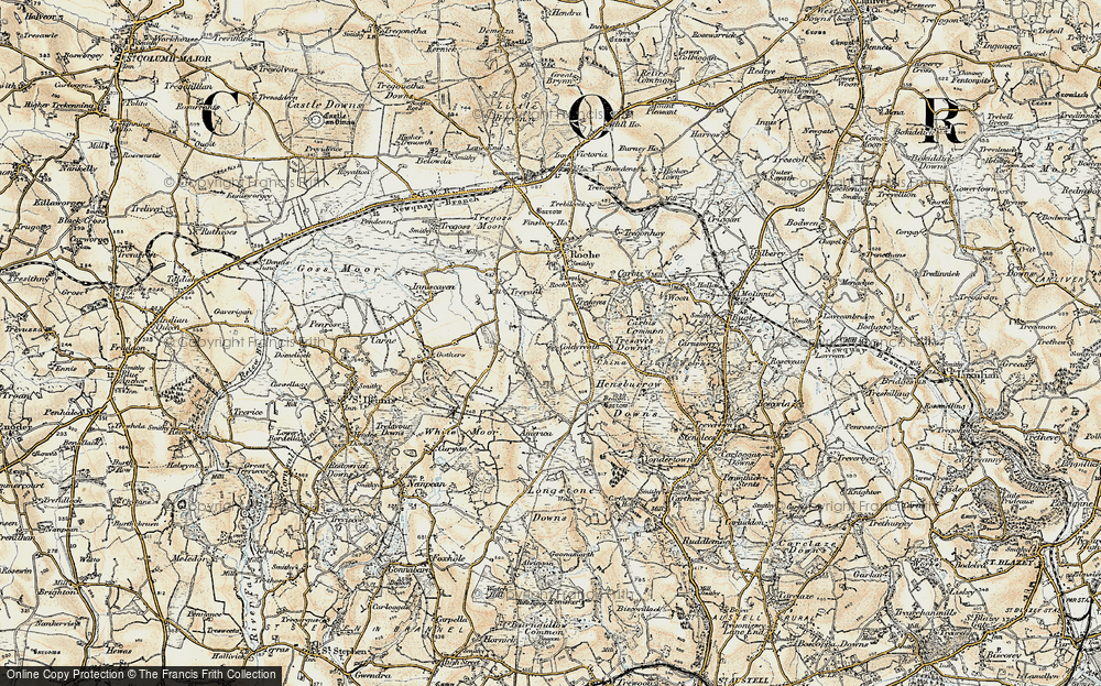 Old Map of Coldvreath, 1900 in 1900