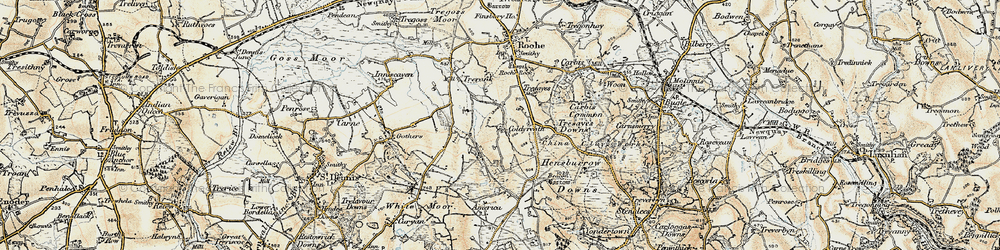 Old map of Coldvreath in 1900