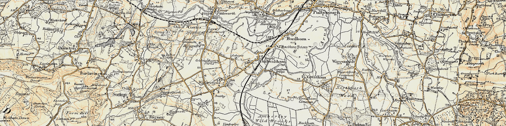 Old map of Coldwaltham in 1897-1900