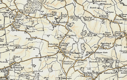 Old map of Blackhall in 1898-1899