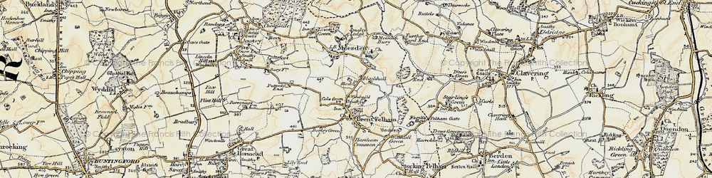Old map of Blackhall in 1898-1899
