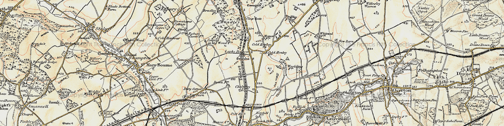Old map of Whitnal in 1897-1900