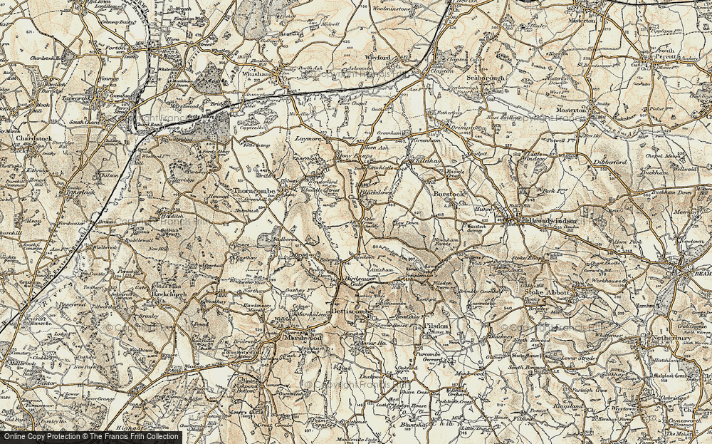 Old Map of Cole's Cross, 1898-1899 in 1898-1899