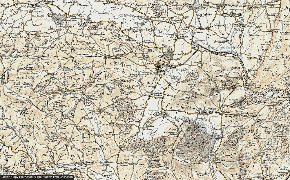 Old Map of Historic Map covering Blakeridge Wood in 1902-1903