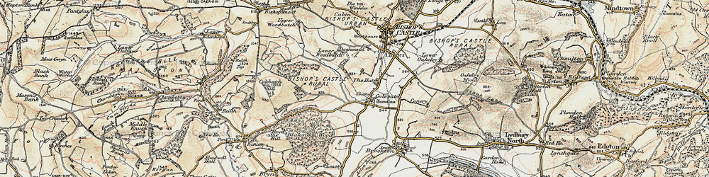 Old map of Colebatch in 1902-1903
