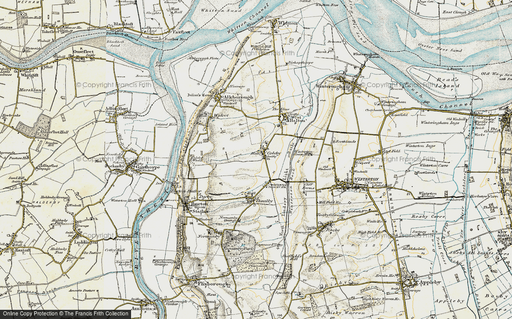 Old Map of Coleby, 1903 in 1903