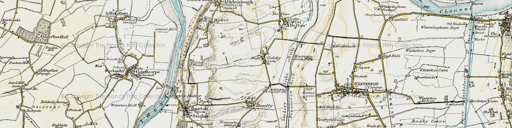 Old map of Coleby in 1903