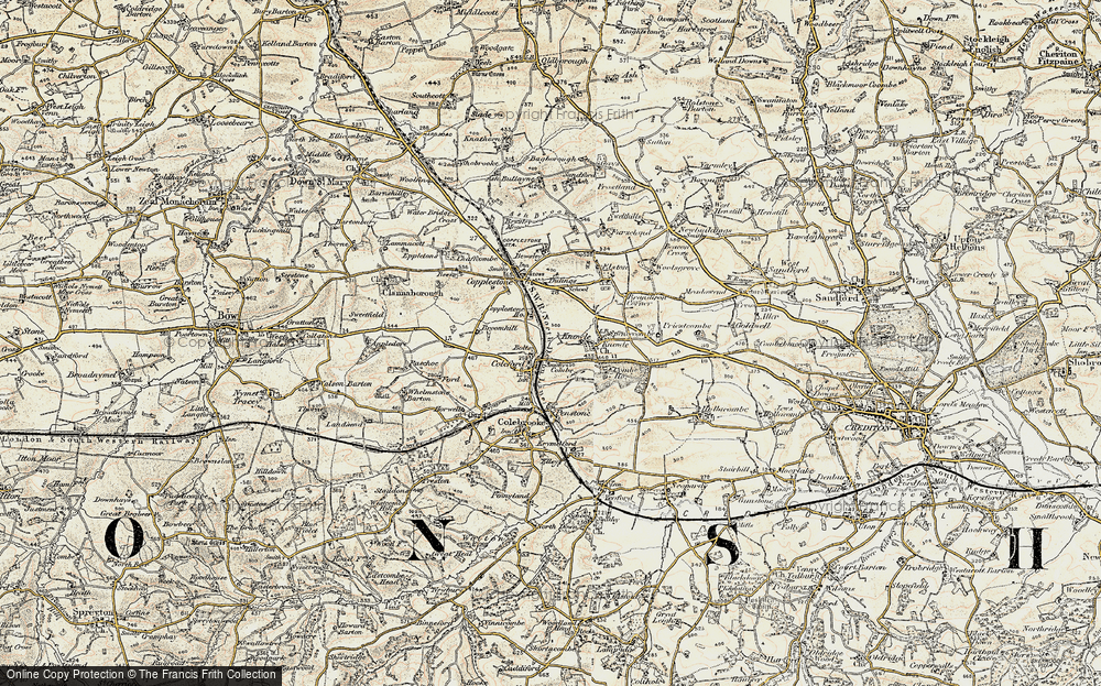 Old Map of Coleford, 1899-1900 in 1899-1900