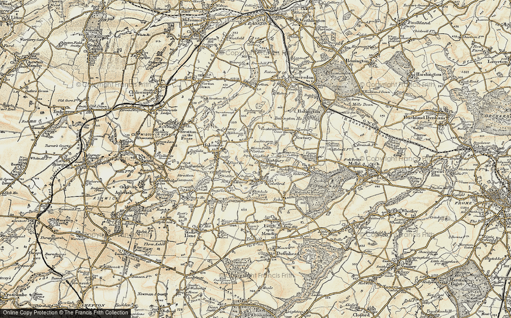 Old Map of Coleford, 1899 in 1899