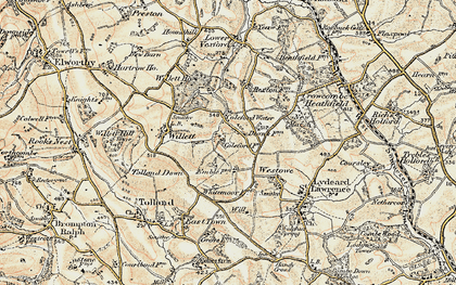 Old map of Willett Ho in 1898-1900