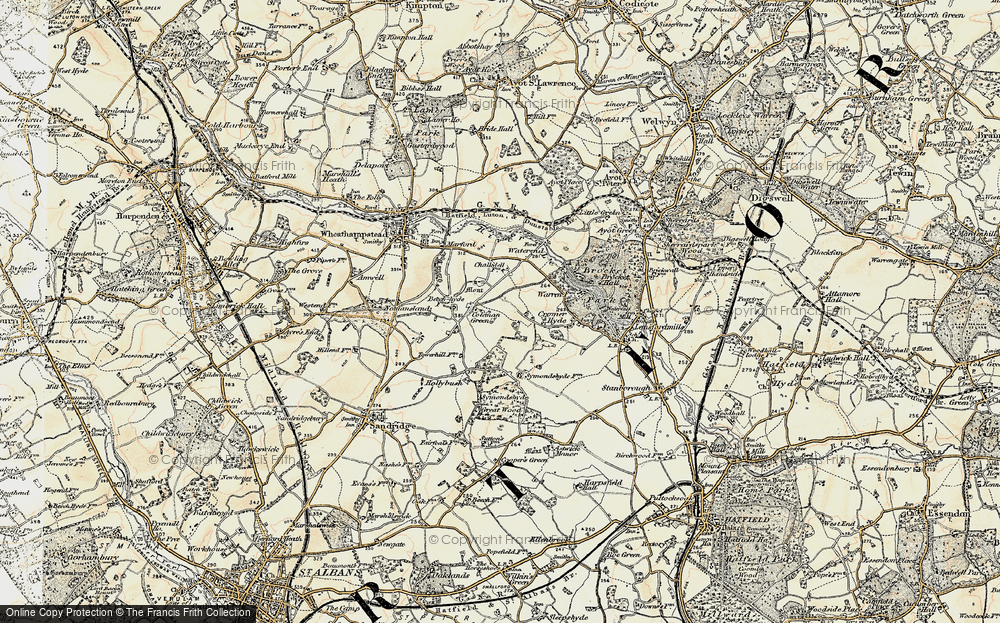 Old Map of Coleman Green, 1898 in 1898