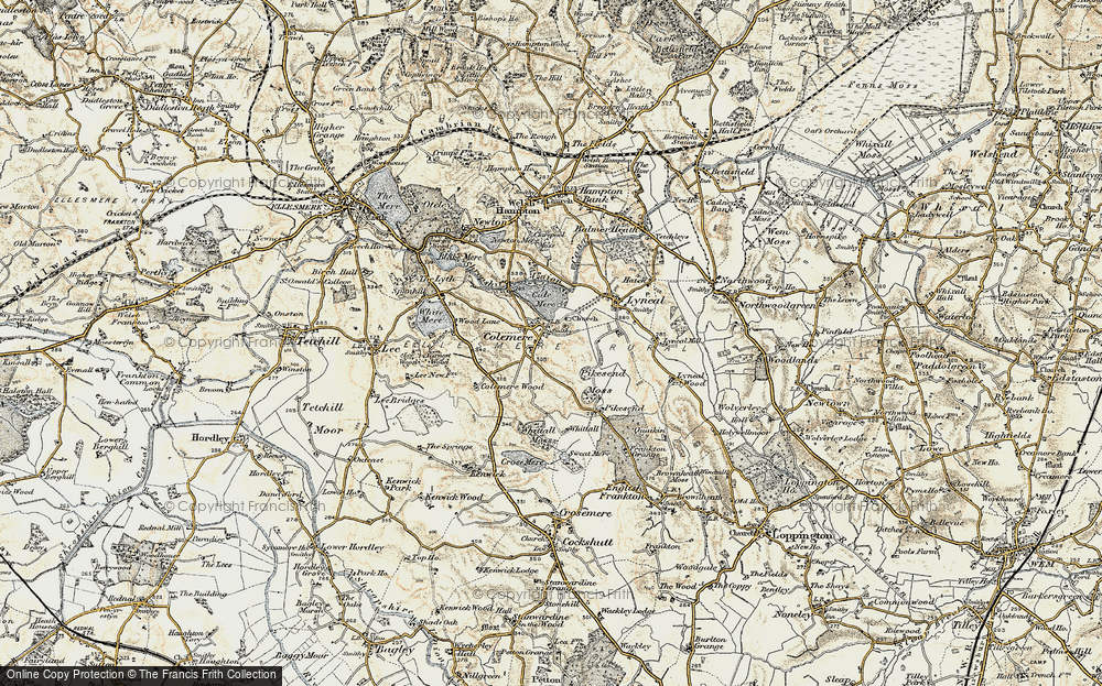 Old Map of Colemere, 1902 in 1902