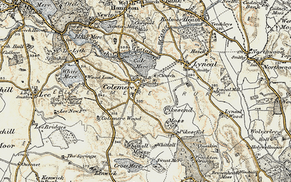 Old map of Colemere in 1902