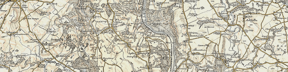 Old map of Boldings, The in 1902