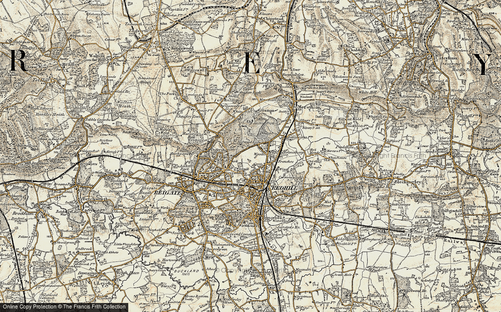 Old Map of Coles Meads, 1898-1909 in 1898-1909
