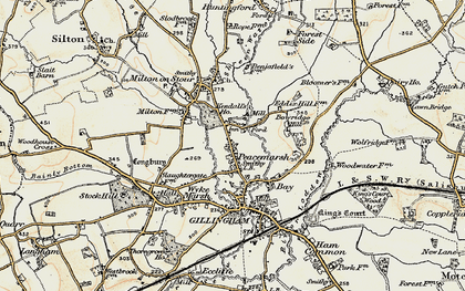 Old map of Colesbrook in 1897-1899