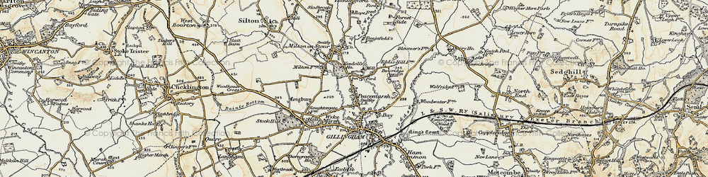 Old map of Colesbrook in 1897-1899