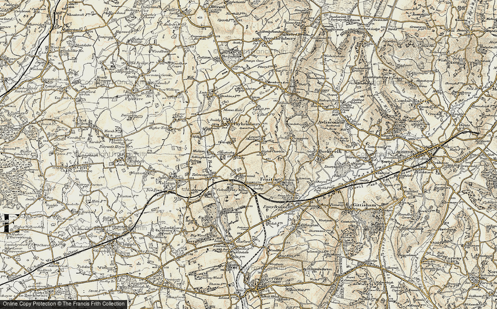 Old Map of Colestocks, 1898-1900 in 1898-1900