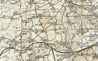 Old map of Colestocks in 1898-1900