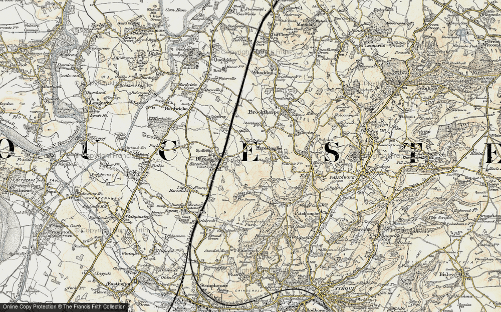 Old Map of Colethrop, 1898-1900 in 1898-1900