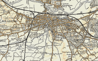 Old map of Coley in 1897-1909