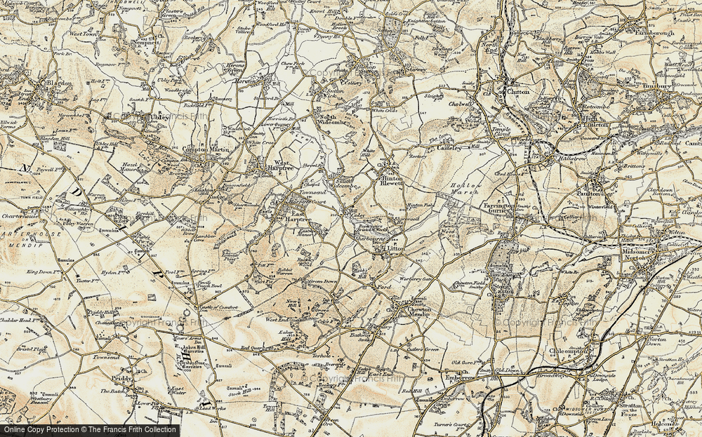 Old Map of Coley, 1899 in 1899