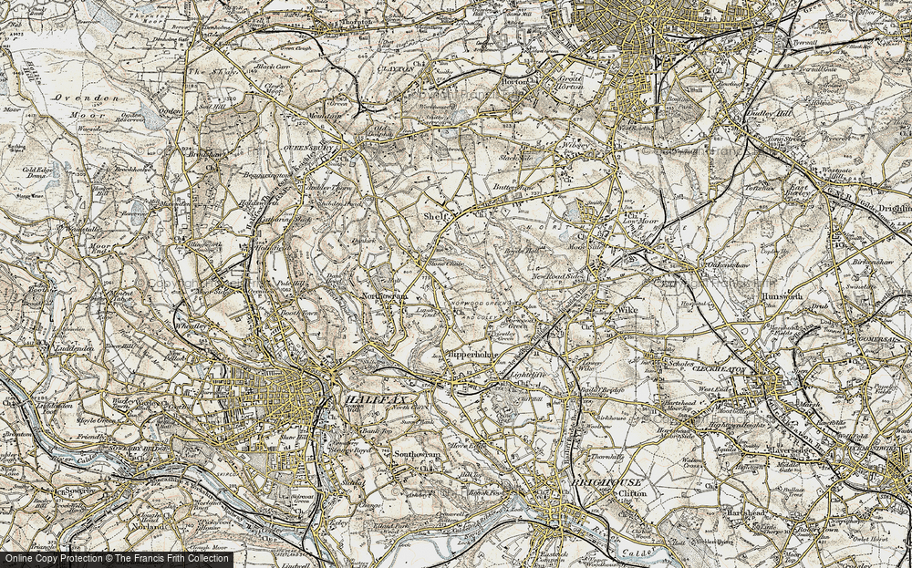 Old Map of Coley, 1903 in 1903