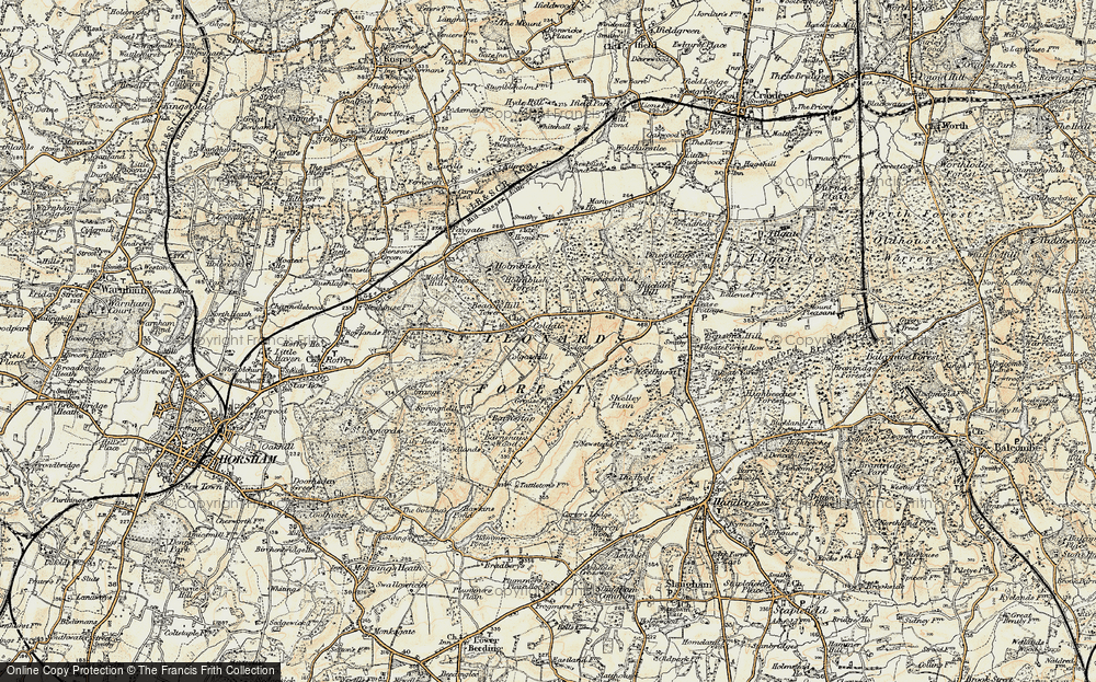 Old Map of Colgate, 1898 in 1898