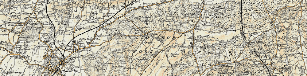 Old map of Colgate in 1898