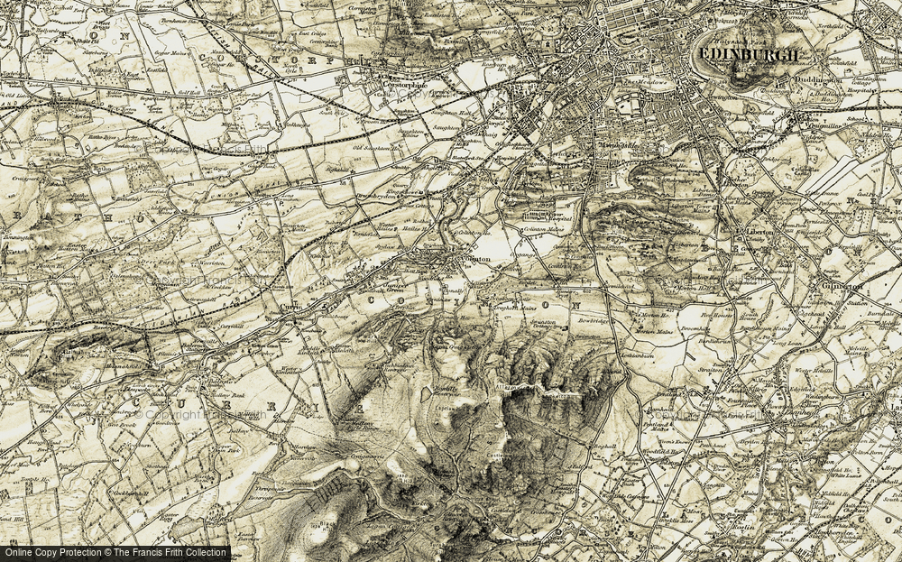 Old Map of Colinton, 1903-1904 in 1903-1904