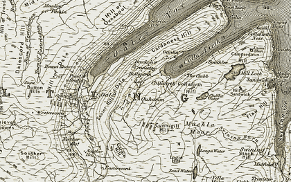 Old map of West Taing in 1912