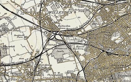 Old map of College Park in 1897-1909