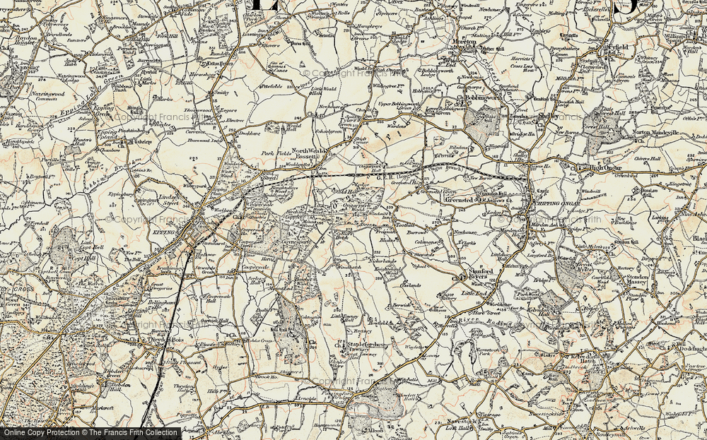 Old Map of Colliers Hatch, 1898 in 1898