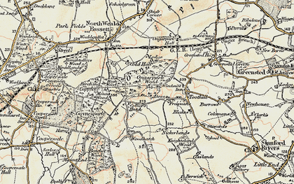 Old map of Colliers Hatch in 1898