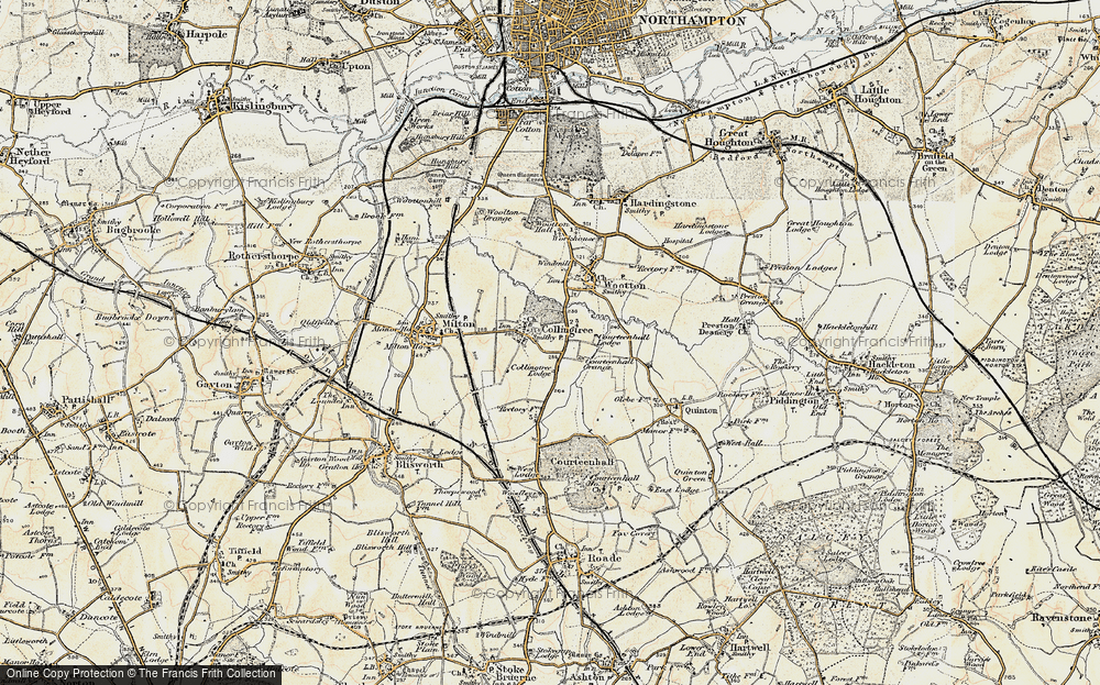 Old Map of Collingtree, 1898-1901 in 1898-1901