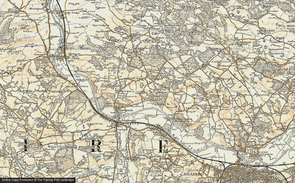 Old Map of Collins End, 1897-1900 in 1897-1900