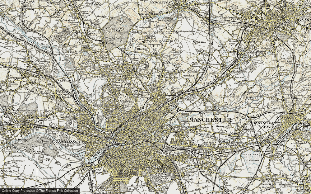 Old Map of Collyhurst, 1903 in 1903