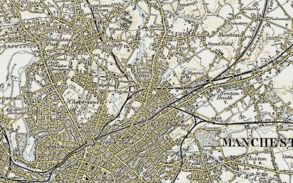 Old map of Collyhurst in 1903