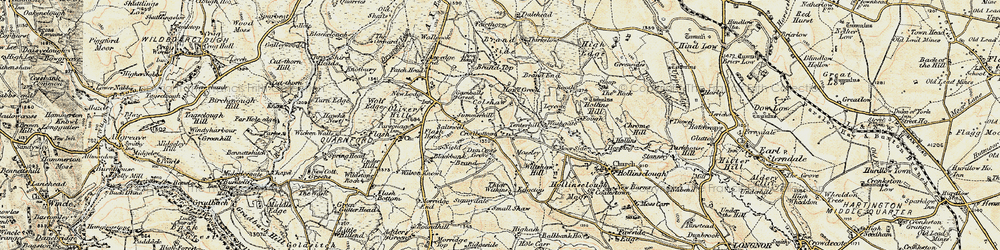 Old map of Brand End in 1902-1903