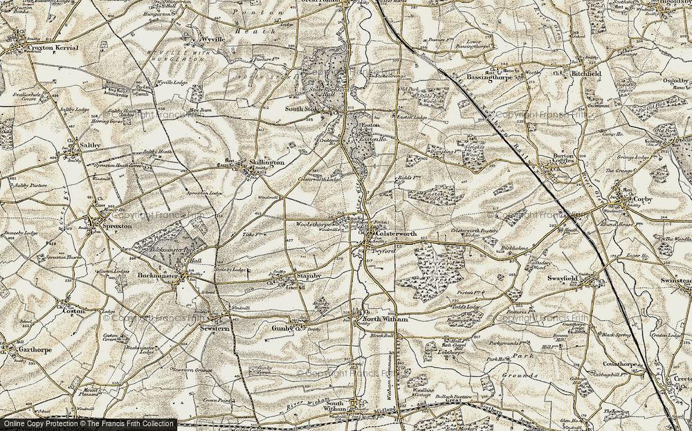 Old Map of Colsterworth, 1901-1903 in 1901-1903