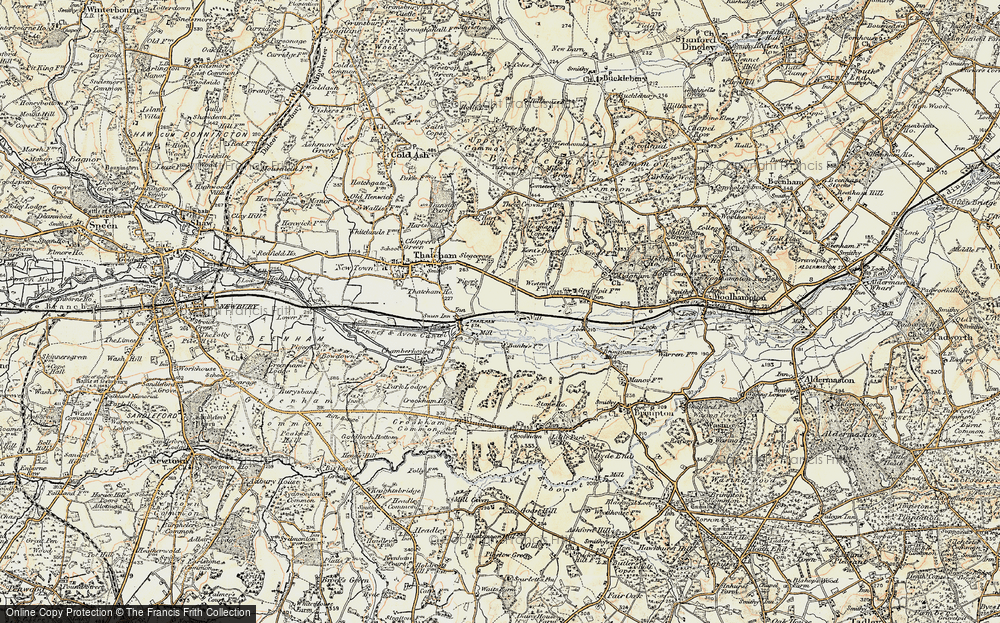 Old Map of Colthrop, 1897-1900 in 1897-1900