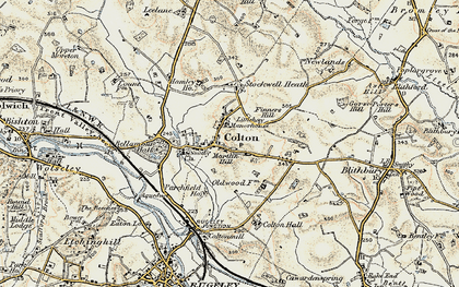 Old map of Colton in 1902