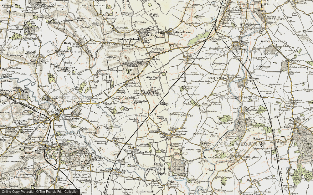 Old Map of Historic Map covering Brocket Wood in 1903