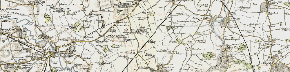 Old map of Brocket Wood in 1903
